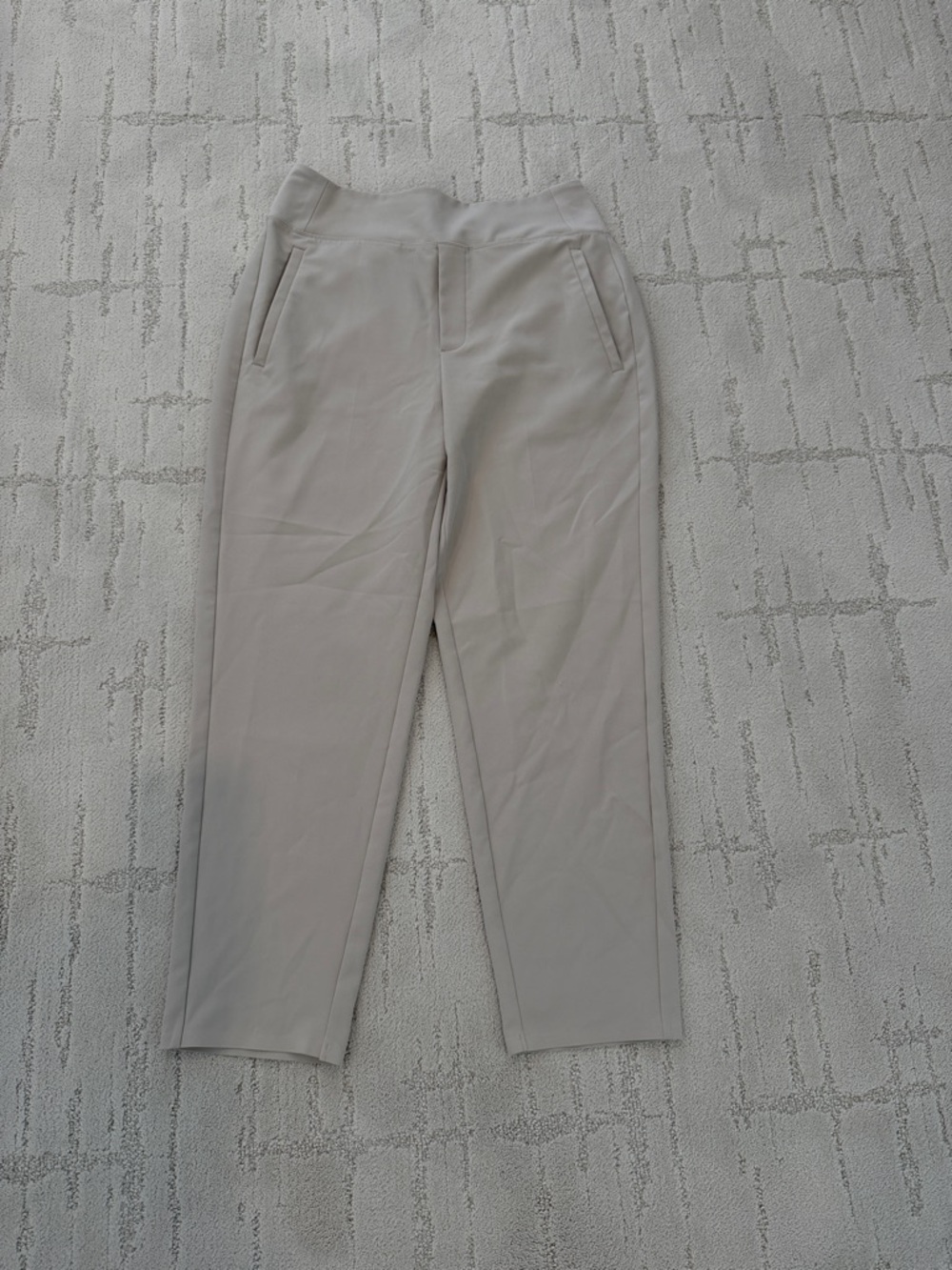 Athleta Light Beige Slim Ankle Trousers